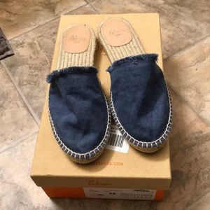 Denim Slides (worn once)